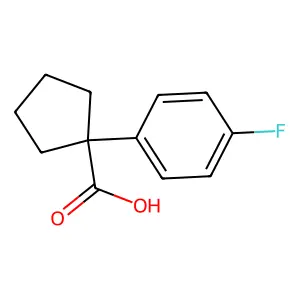 1-(4-Fluorophenyl)cyclopentanecarboxylic acid structure