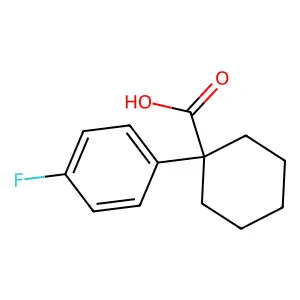 1-(4-Fluorophenyl)cyclohexane-1-carboxylic acid structure