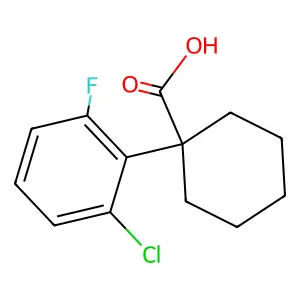 1-(2-Chloro-6-fluorophenyl)cyclohexanecarboxylic acid structure
