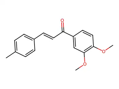 1-(3,4-Dimethoxyphenyl)-3-(4-methylphenyl)prop-2-en-1-one structure
