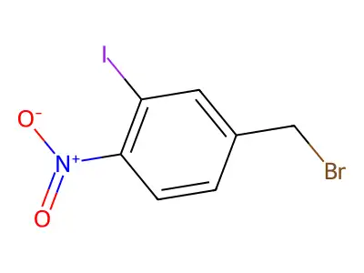 4-(Bromomethyl)-2-iodo-1-nitrobenzene structure