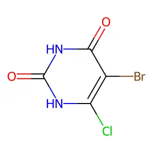 5-Bromo-6-chloropyrimidine-2,4-diol structure