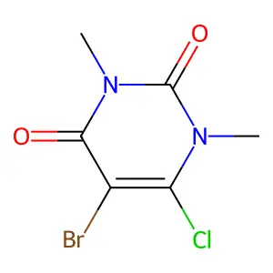 5-Bromo-6-chloro-1,3-dimethylpyrimidine-2,4(1h,3h)-dione structure
