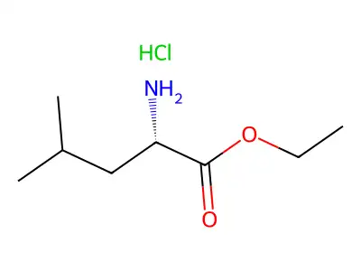 Ethyl DL-leucinate hydrochloride structure