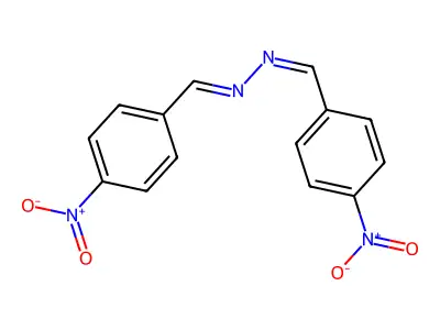 4-Nitrobenzaldehyde (4-nitrobenzylidene)hydrazone structure