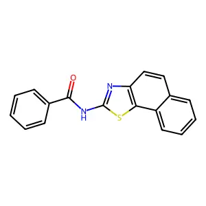 N-benzo[g][1,3]benzothiazol-2-ylbenzamide structure