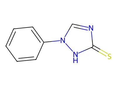 1,2-dihydro-1-phenyl-3H-1,2,4-triazole-3-thione structure