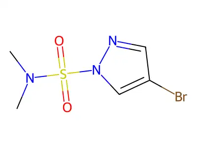 4-Bromo-N,N-dimethyl-1H-pyrazole-1-sulfonamide structure