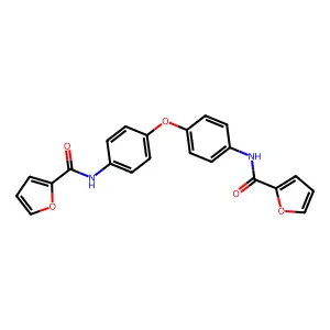 N-[4-[4-(furan-2-carbonylamino)phenoxy]phenyl]furan-2-carboxamide structure