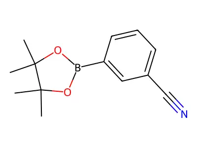 3-(Tetramethyl-1,3,2-dioxaborolan-2-yl)benzonitrile structure