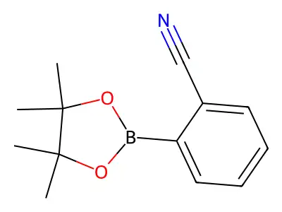 2-(2-Cyanophenyl)-4,4,5,5-tetramethyl-1,3,2-dioxaborolane structure