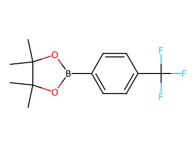 4,4,5,5-Tetramethyl-2-(4-(trifluoromethyl)phenyl)-1,3,2-dioxaborolane structure
