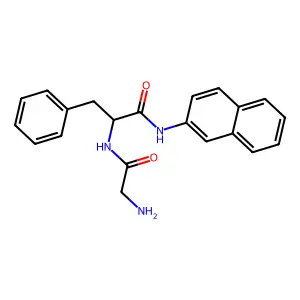 2-(2-aminoacetylamino)-N-(2-naphthyl)-3-phenylpropanamide structure