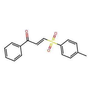 2-Propen-1-one, 3-[(4-methylphenyl)sulfonyl]-1-phenyl- structure