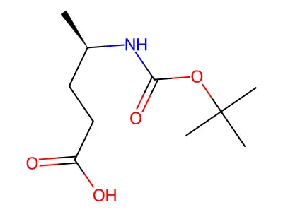 4-{[(Tert-butoxy)carbonyl]amino}pentanoic acid structure