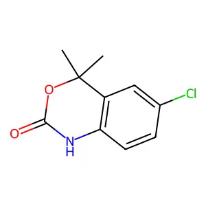 4H-3,1-Benzoxazin-2-one, 1,2-dihydro-6-chloro-4,4-dimethyl- structure