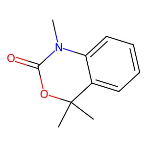 4H-3,1-Benzoxazin-2-one, 1,2-dihydro-1,4,4-trimethyl- structure