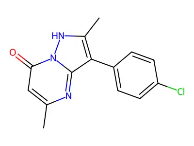 3-(4-chlorophenyl)-2,5-dimethyl-1H-pyrazolo[1,5-a]pyrimidin-7-one structure