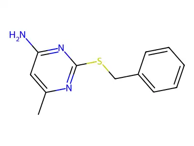 2-(Benzylsulfanyl)-6-methylpyrimidin-4-amine structure