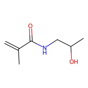 2-羟丙基甲基丙烯酰胺 structure
