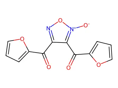 3,4-Bis(2-furoyl)furazan 2-oxide structure