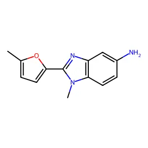 1-Methyl-2-(5-methyl-2-furyl)-1H-benzimidazol-5-ylamine structure