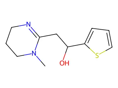 1,4,5,6-Tetrahydro-1-methyl-alpha-2-thienyl-2-pyrimidineethanol structure