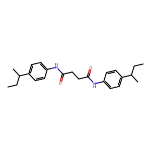 N,N'-bis(4-butan-2-ylphenyl)butanediamide structure