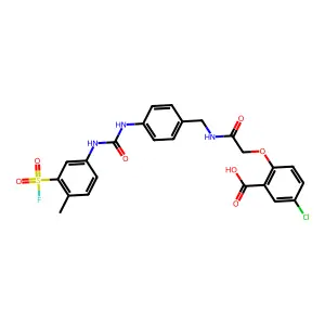 5-chloro-2-[2-[[4-[(3-fluorosulfonyl-4-methylphenyl)carbamoy structure