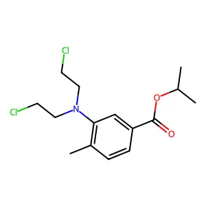 p-Toluic acid, 3-(bis(2-chloroethyl)amino)-, isopropyl ester structure