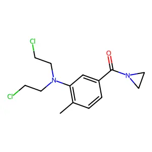 Aziridine, 1-(3-(bis(2-chloroethyl)amino-p-toluoyl)- structure
