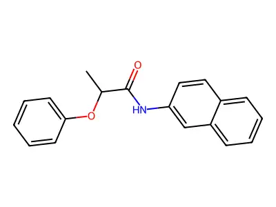 N-naphthalen-2-yl-2-phenoxypropanamide structure