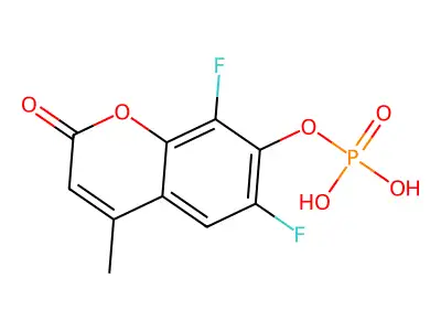 6,8-Difluoro-4-methylumbelliferyl phosphate structure