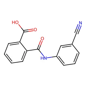 2-[(3-Cyanophenyl)carbamoyl]benzoic acid structure