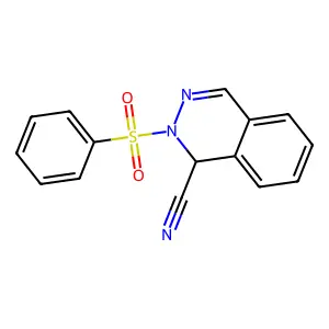 2-(Phenylsulfonyl)-1,2-dihydro-1-phthalazinecarbonitrile structure