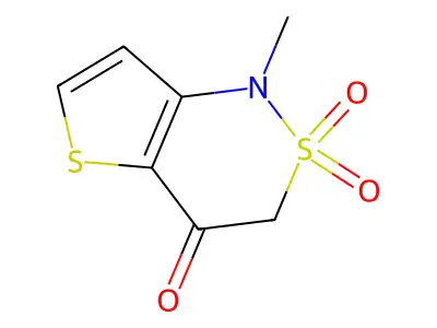 1-Methyl-2,2-dioxothieno[3,2-c]thiazin-4-one structure