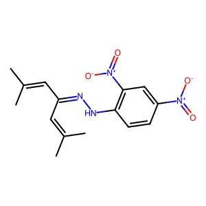 1-(2,6-Dimethylhepta-2,5-dien-4-ylidene)-2-(2,4-dinitrophenyl)hydrazine structure
