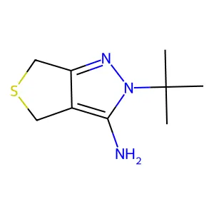 2-tert-Butyl-2,6-dihydro-4H-thieno[3,4-c]pyrazol-3-ylamine structure