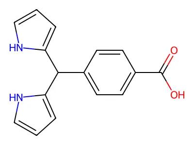 4-[bis(1H-pyrrol-2-yl)methyl]benzoic Acid structure