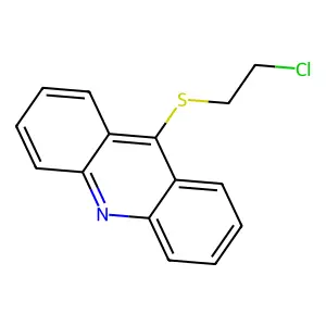 9-[(2-Chloroethyl)sulfanyl]acridine structure