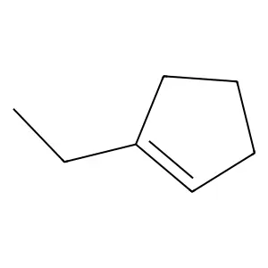 1-Ethylcyclopentene structure