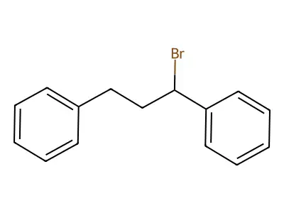 (1-Bromo-3-phenylpropyl)benzene structure