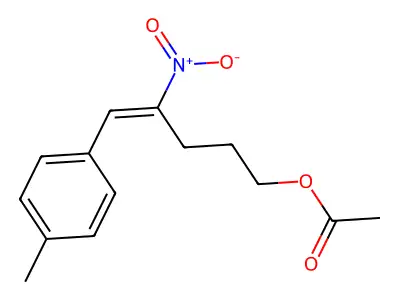 4-Penten-1-OL,5-(4-methylphenyl)-4-nitro-, 1-acetate structure