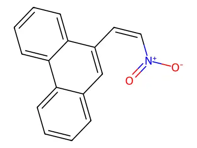 Phenanthrene,9-(2-nitroethenyl)- structure