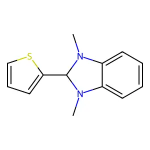 1,3-dimethyl-2-thiophen-2-yl-2H-benzimidazole structure