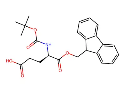 Boc-d-glu-ofm structure