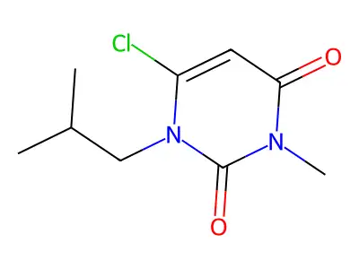 6-Chloro-1-isobutyl-3-methylpyrimidine-2,4(1H,3H)-dione structure