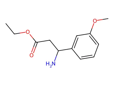 Ethyl 3-amino-3-(3-methoxyphenyl)propanoate structure