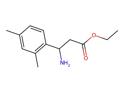 Ethyl 3-amino-3-(2,4-dimethylphenyl)propanoate structure