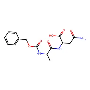 N-[(benzyloxy)carbonyl]alanylasparagine structure